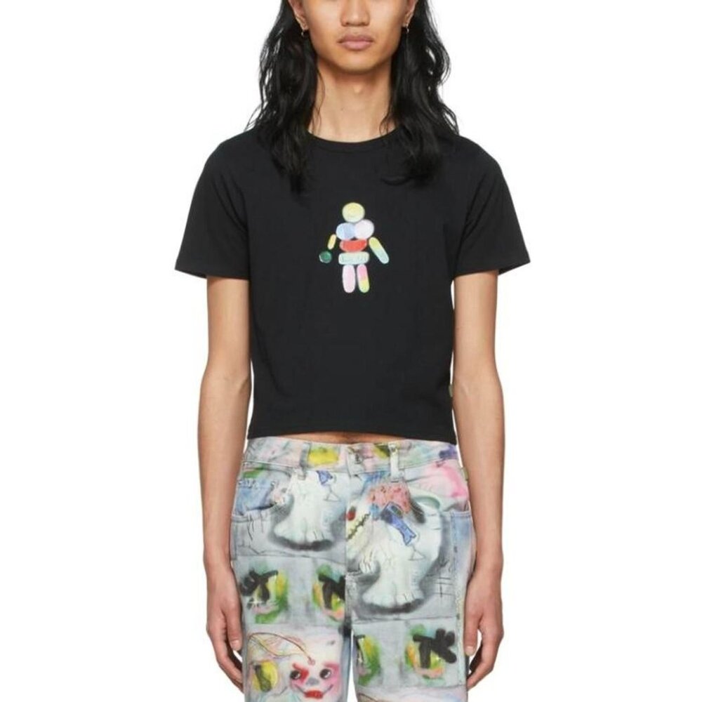 MARC JACOBS HEAVEN Black Vitamin Baby T-shirt WOMENS XL PILL CREW NECK SHORT SL